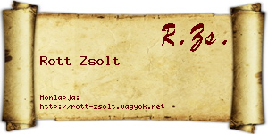 Rott Zsolt névjegykártya
